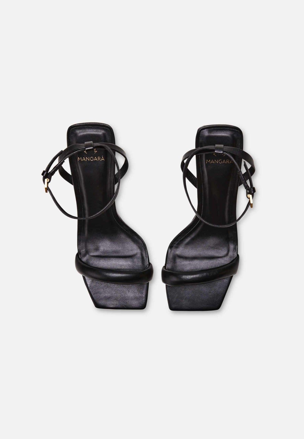 Cortiça Calf Black Leather Sandals – 9cm Ankle Strap Stiletto-2